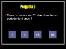 Teste de QI: Quantos meses tem 28 dias durante um período de 8 anos