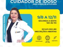 Abertas inscrições para o curso profissionalizante de Cuidador de Idosos e Oficina de Empregabilidade