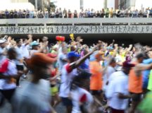 92ª Corrida Internacional de São Silvestre, na Avenida Paulista, região central.