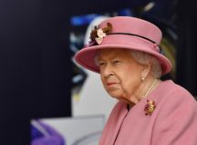 Britain's Queen Elizabeth looks on at the Defence Science and Technology Laboratory at Porton Science Park near Salisbury, Britain October 15, 2020.  Ben Stansall/Pool via REUTERS