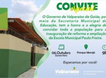 Valparaíso entrega reforma e ampliação de escola nesta quinta (06)