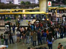 A Rodoviária de Brasília é o encontro dos Eixos Monumental e Rodoviário.